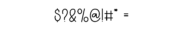 Mini Fridge Font OTHER CHARS