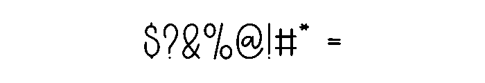 Minilist Font OTHER CHARS