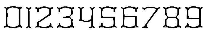 Minimal Blackletter Font OTHER CHARS