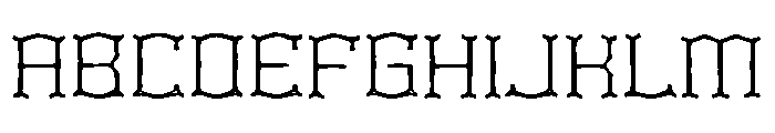 Minimal Blackletter Font UPPERCASE
