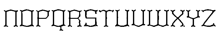 Minimal Blackletter Font UPPERCASE