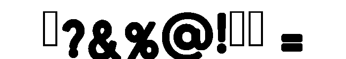 Minimal Bold Regular Font OTHER CHARS