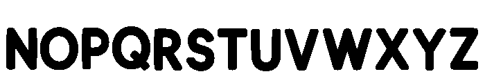 Minimal Bold Regular Font LOWERCASE