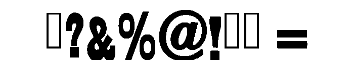 Minimal Cowboy Regular Font OTHER CHARS