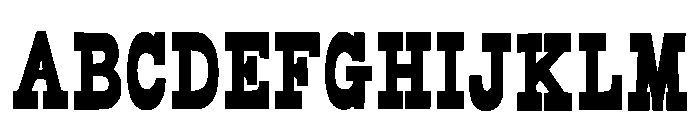 Minimal Cowboy Regular Font UPPERCASE