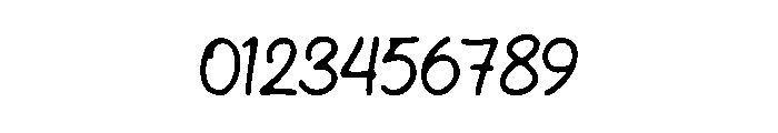 Minimal Handwriting Font OTHER CHARS