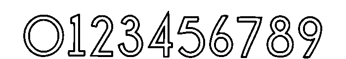 Minimal Line Art Regular Font OTHER CHARS