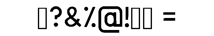 Minimal Pixel Regular Font OTHER CHARS