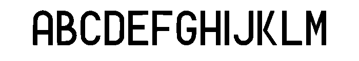 Minimal Pixel Regular Font UPPERCASE
