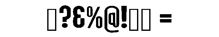 Minimal Simple Regular Font OTHER CHARS