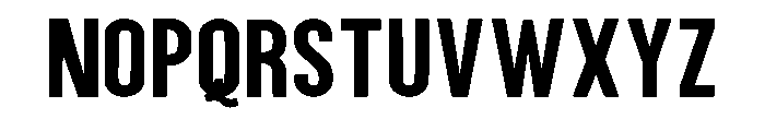 Minimal Simple Regular Font UPPERCASE