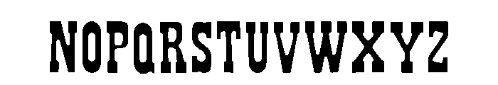 Minimal Western Regular Font LOWERCASE