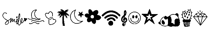 Minimal tattoo Font LOWERCASE