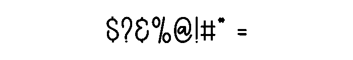 Minimalist Arknights Font OTHER CHARS