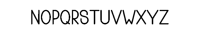 Minimalist Arknights Font LOWERCASE