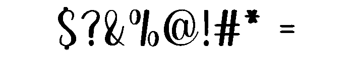 Minimalist Birthday Font OTHER CHARS
