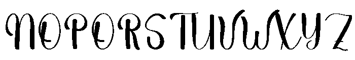 Minimalist Birthday Font UPPERCASE