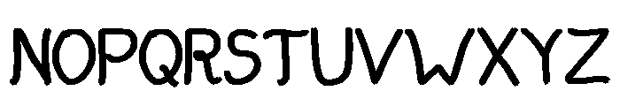 Minimalist Letters Regular Font LOWERCASE