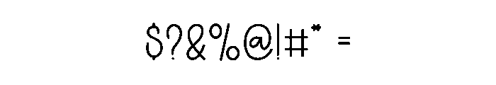 Minimalist Lifestyle Font OTHER CHARS