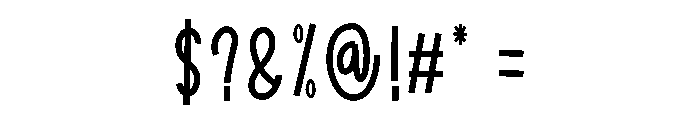 Minimalist Monday Font OTHER CHARS