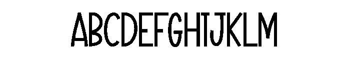 Minimalist Monday Font UPPERCASE