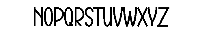 Minimalist Monday Font UPPERCASE