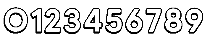 Minimalist Outline Regular Font OTHER CHARS