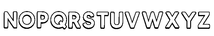 Minimalist Outline Regular Font LOWERCASE