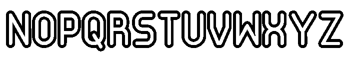 Minimalist Outline Font UPPERCASE