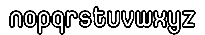 Minimalist Outline Font LOWERCASE