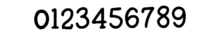 Minimalist Typewriter Regular Font OTHER CHARS