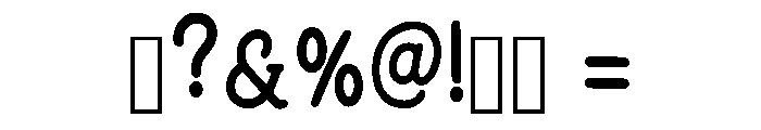 Minimalist Typewriter Regular Font OTHER CHARS