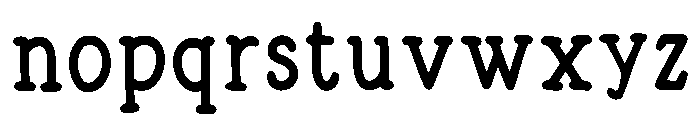 Minimalist Typewriter Regular Font UPPERCASE