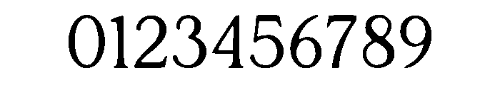 Minimally Serif Font OTHER CHARS