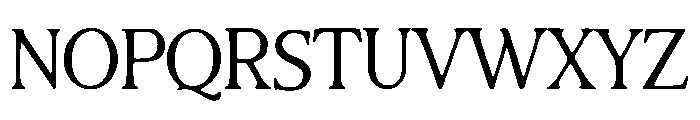 Minimally Serif Font UPPERCASE