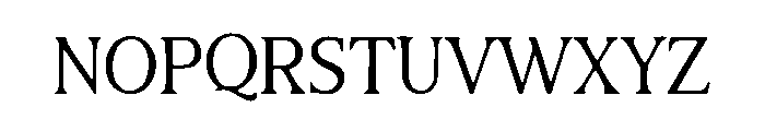Minimally Serif Font LOWERCASE