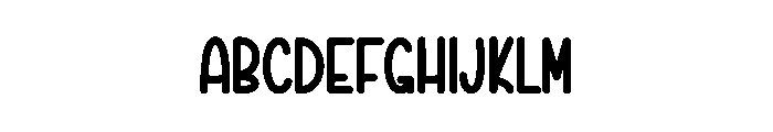 Minimals Outline Font UPPERCASE