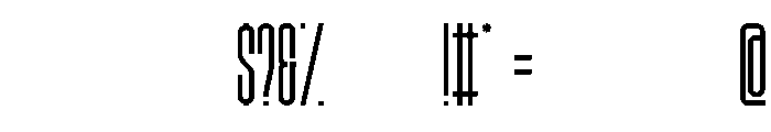 Minimize Regular Font OTHER CHARS