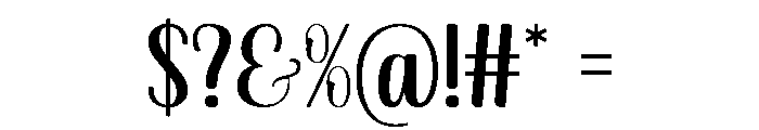 Ministar Font OTHER CHARS
