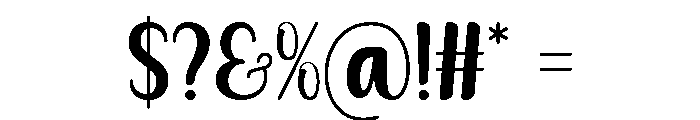 Minky Font OTHER CHARS