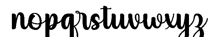 Minky Font LOWERCASE