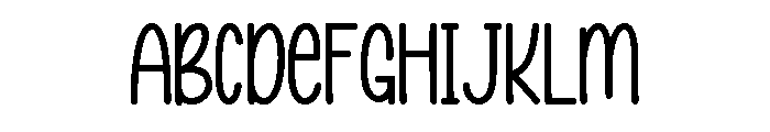 Mint Lemon Serif Regular Font UPPERCASE