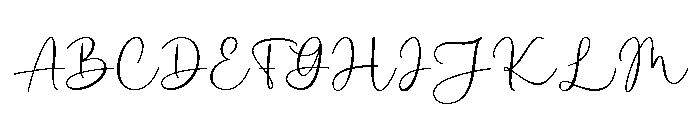 Mint Lemon Signature Regular Font UPPERCASE