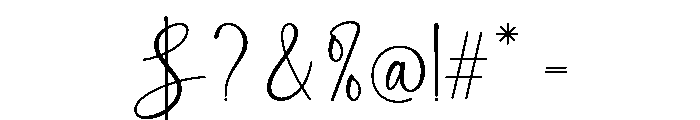 MintLemonSignature-Regular Font OTHER CHARS