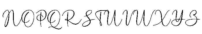 MintLemonSignature-Regular Font UPPERCASE