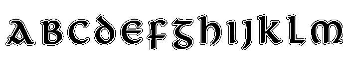 Minuscule Regular Font UPPERCASE