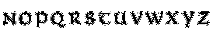 Minuscule Regular Font LOWERCASE