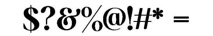 Mirabelle Ligature Font OTHER CHARS