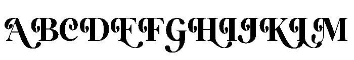 Mirabelle Ligature Font UPPERCASE