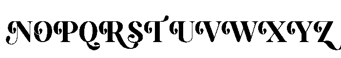 Mirabelle Ligature Font UPPERCASE